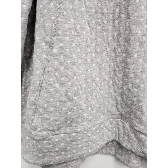 Love Lili Womens Sweater Size S/M Gray Dot Print Mock Neck Long Sleeve Pullover - Picture 3 of 9